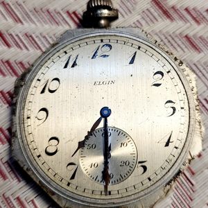 Vintage ELGIN POCKET WATCH Perpetual Movement With 17 Jewels!! Works Perfectly!!